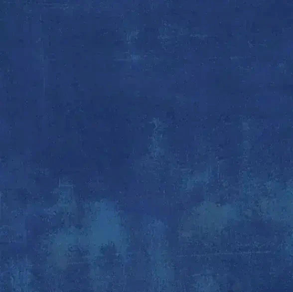 Blue Cobalt Grunge Cotton Wideback Fabric Per Yard