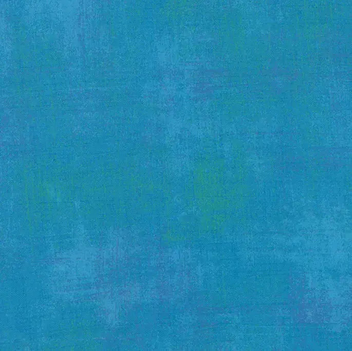 Blue Turquoise Grunge Cotton Wideback Fabric Per Yard