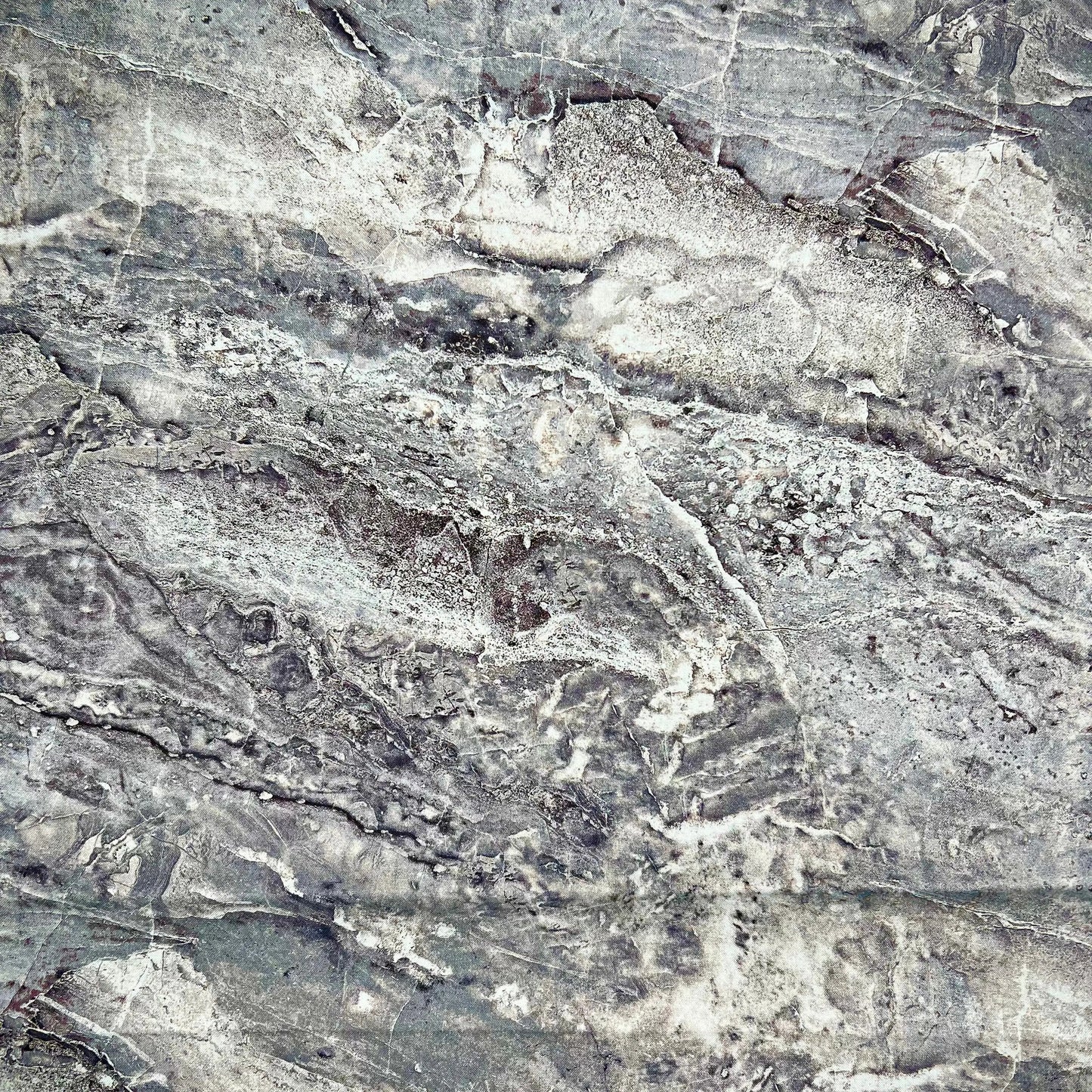 Cool Gray Stone Surfaces Cotton Wideback Fabric Per Yard