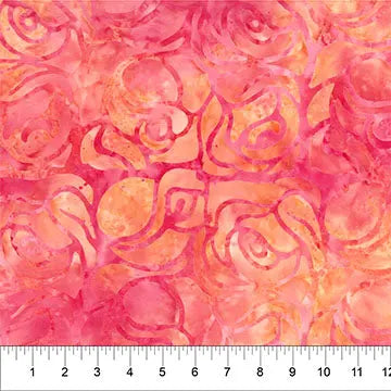Pink Roses Cotton Wideback Fabric per yard