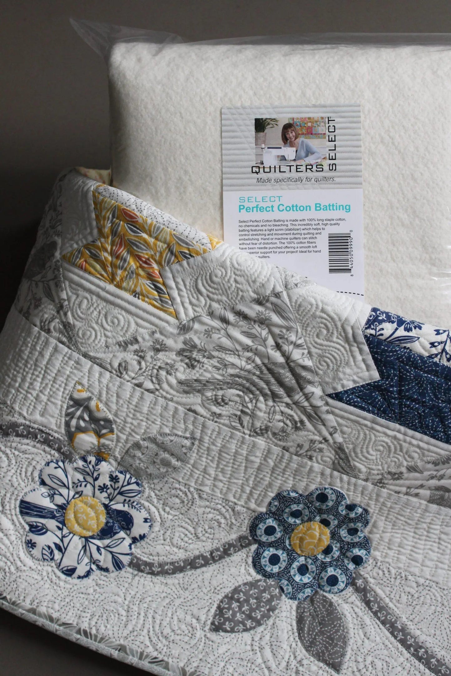 Quilters Select Perfect Cotton Batting 93" x 100" - Full Cut