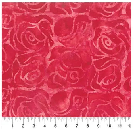 Red Roses Cotton Wideback Fabric per yard