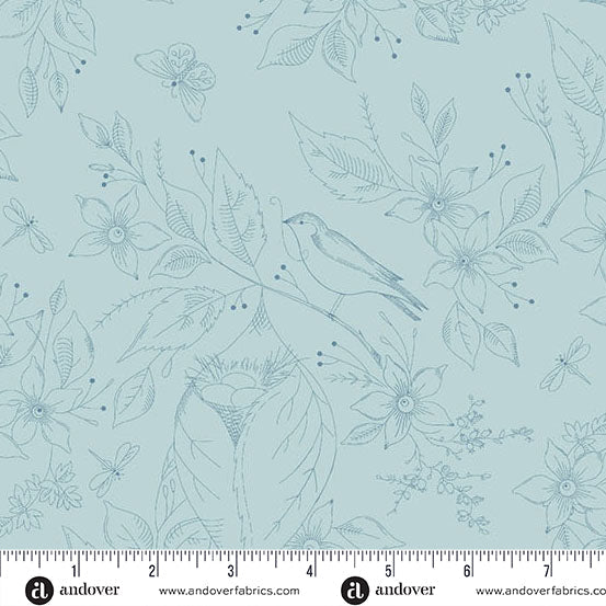 Sewing Bird Pacific Cotton Wideback Fabric per yard