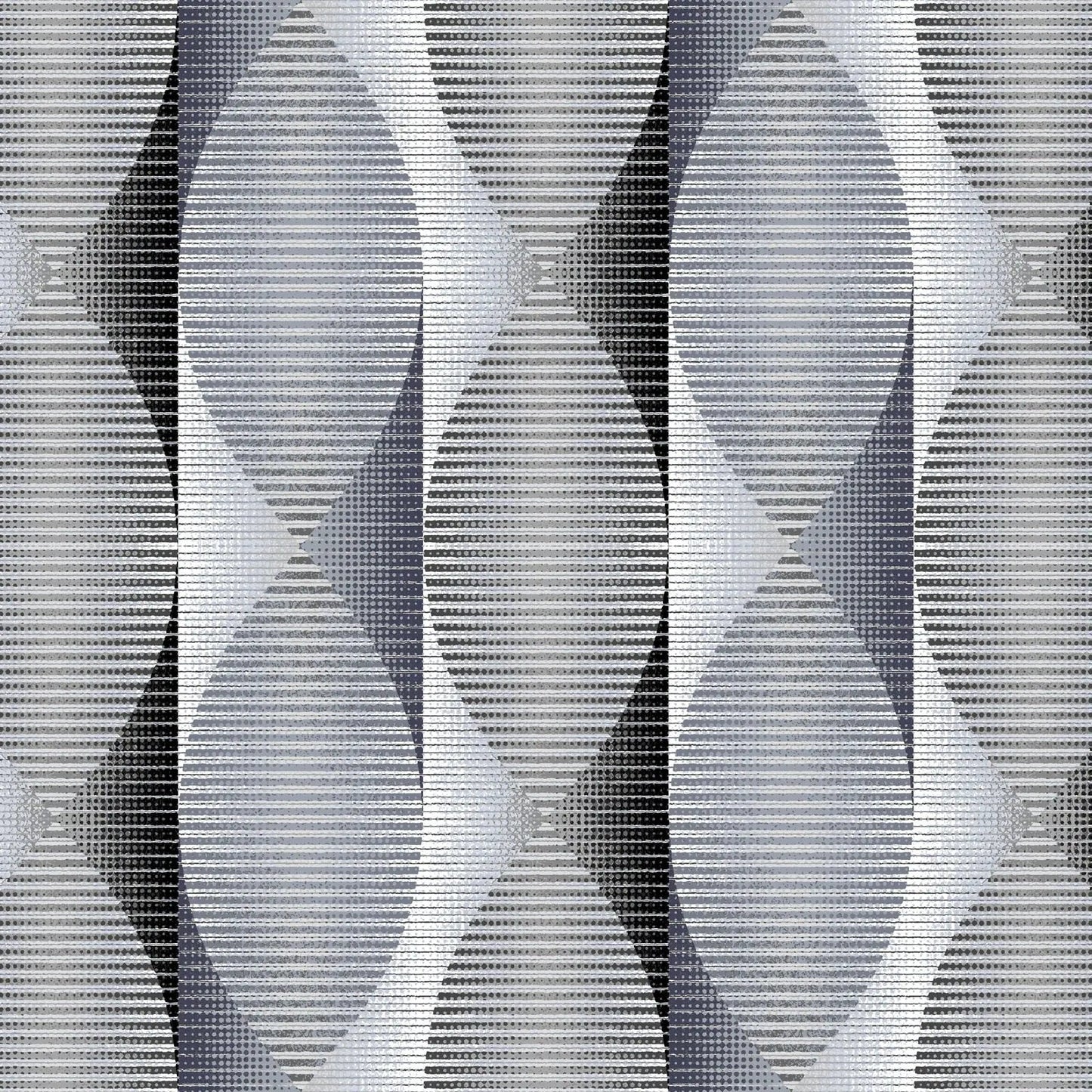 Black Twisted Ribbon Cotton Wideback Fabric Per Yard