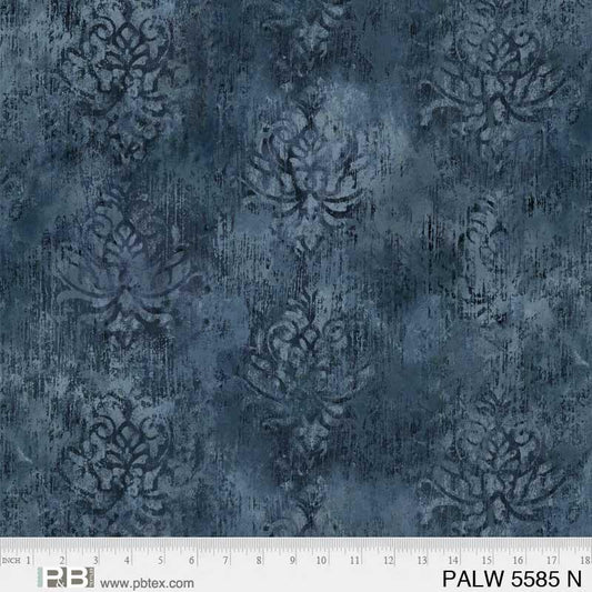 Blue Denim Palazzo Cotton Wideback Fabric Per Yard