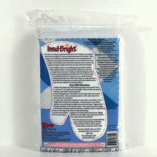 Insul-Bright Insulating Thermal Lining - 1 yd x 45"