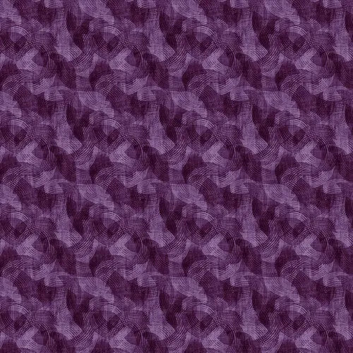 Purple Crescent Cotton Wideback Fabric per yard