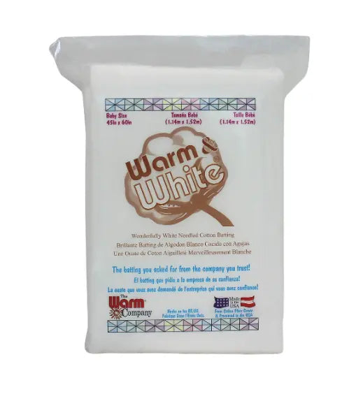Warm & White Needled Cotton Batting