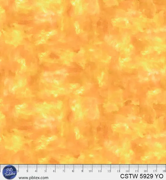 Yellow Orange Color Stories Cotton Wideback Fabric per yard